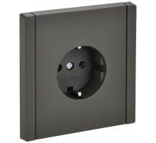 FORTE&PIANO Розетка с заземлением в/к 16А FP316 серый  FP-R11-16-K03  IEK