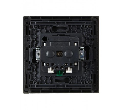 FORTE&PIANO Розетка с заземлением безвинтовое крепление 16А FP314 серый  FP-R11-16-1-K03  IEK