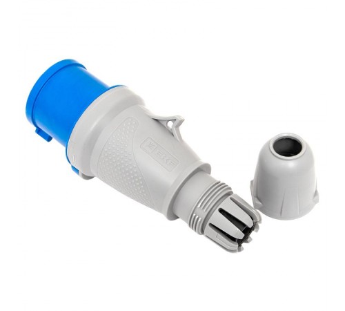 Вилка переносная 023 2Р+РЕ 32А 220В IP44 EKF PROXIMA  ps-023-32-220-PRO  EKF