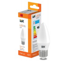 Лампа светодиодная Candle C37 400lm 3000K E27  LL-I-C37-5-230-30-E27  IEK