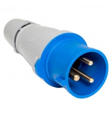 Вилка переносная 023 2Р+РЕ 32А 220В IP44 EKF PROXIMA  ps-023-32-220-PRO  EKF