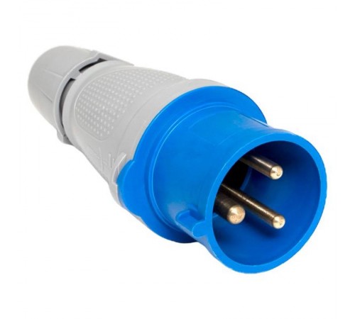 Вилка переносная 023 2Р+РЕ 32А 220В IP44 EKF PROXIMA  ps-023-32-220-PRO  EKF