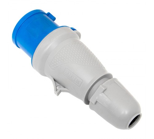 Вилка переносная 023 2Р+РЕ 32А 220В IP44 EKF PROXIMA  ps-023-32-220-PRO  EKF