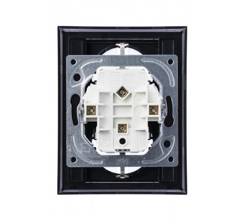 ABB Levit Антрацит / дымчатый чёрный Розетка 2-ая с з/к со шторками 16А  5522H-C03457 63W  2CHH223457C6063  ABB