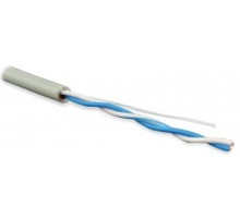 Кабель витая пара UUTP1-C5-P24-IN-LSZH-GY-500(500м)неэкр.U/UTP,кат.5,1п.(24AWG),многож.(patсh),LSZH,нг(С)-HF,-20°C-+75°C,сер.  229837  Hyperline
