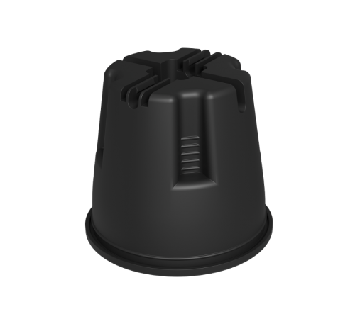 Держатель пластиковый X-образный для прутка D8-10 мм H100 мм с утяжелителем  DPPUX-H100-D8-10  КМ - профиль