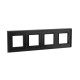Рамка из натурального стекла, "Avanti", черная, 8 модулей  4402828  DKC