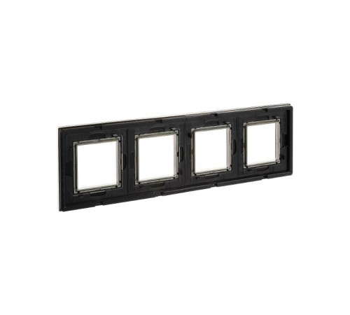 Рамка из натурального стекла, "Avanti", черная, 8 модулей  4402828  DKC