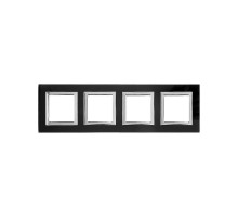 Рамка из натурального стекла, "Avanti", черная, 8 модулей  4402828  DKC