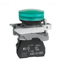 Сигнальная лампа OptiSignal D22 C4-L-M3 зеленая металл 230-240VAC XB4BVM3 332174 КЭАЗ