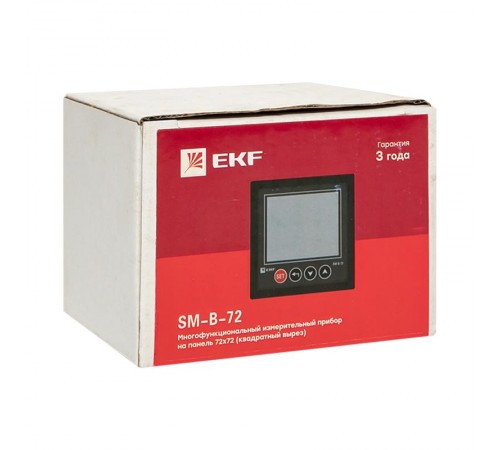 Многофункциональный измерительный прибор SM-B-72 на панель 72х72  sm-723b  EKF