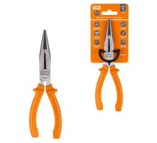 Длинногубцы (тонкогубцы), с пластиковыми рукоятками, углеродистая сталь, 180 мм, серия "Гранит"  SQ1009-0202  TDM