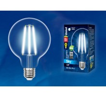 Лампа светодиодная LED-G95-10W/4000K/E27/CL PLS02WH LED. "шар", прозр. 4000K Серия Sky  UL-00004863  Uniel