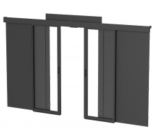 ITK by ZPAS Компл. дв. раздв. 42U 1000 доводчик ножки черный  ZP-FD05-42U-1000-DL  ITK