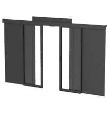 ITK by ZPAS Компл. дв. раздв. 42U 1000 доводчик ножки черный  ZP-FD05-42U-1000-DL  ITK