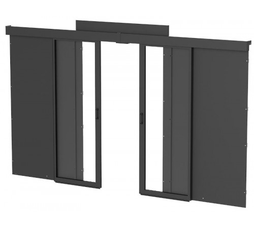 ITK by ZPAS Компл. дв. раздв. 42U 1000 доводчик ножки черный  ZP-FD05-42U-1000-DL  ITK