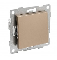 Ugra Переключатель (проходной) 1кл., СУ , 10А, 250В, шампань  С11В4-027  GUSI Electric