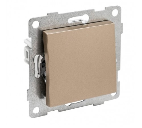 Ugra Выключатель 1кл. самовозвратный, СУ , 10А, 250В, шампань  С11В6-027  GUSI Electric