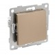 Ugra Выключатель 1кл., СУ , 10А, 250В, шампань  С11В1-027  GUSI Electric