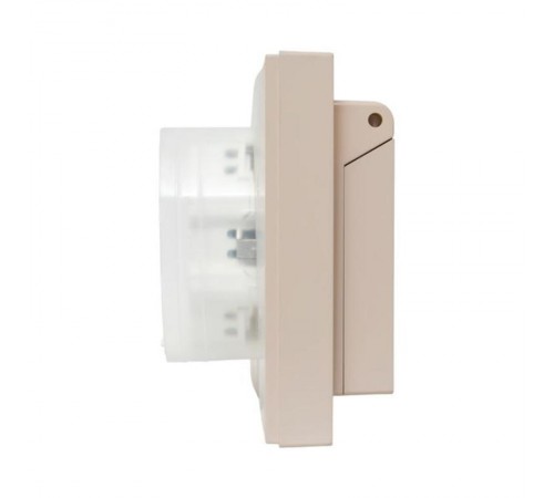 Механизм розетки двойной, 16А, IP44, с заземлением, со шторками, с рамкой, с крышками, кремовый Эпика  UP1-SOI-211-44 EKF