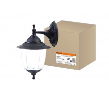 Светильник садово-парковый Прага Эл-11-71-1 60 Вт Е27 настенный вниз черный, прозрачный плафон TDM  SQ0330-0525  TDM