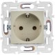 SKANDY Розетка с з/к без з/ш 16А SK-R05B бежевый  SK-R11-16-K10  IEK