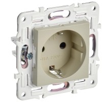SKANDY Розетка с з/к без з/ш 16А SK-R05B бежевый  SK-R11-16-K10  IEK