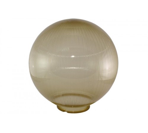 Рассеиватель для садово-паркового светильника шар ПММА 400 мм золотой призма (байонет 145 мм)  SQ0321-0241  TDM
