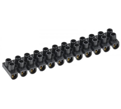 Зажим винтовой ЗВИ-3 н/г 1,0-2,5 мм2 12пар  черные  UZV5-003-04  IEK