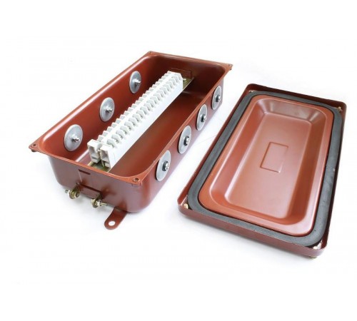 Коробка распределительная соединительная КС-20 УХЛ1,5 IP65 металлические заглушки  zeta30329  ГОФРОМАТИК