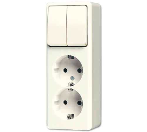 розетка+выключатель  625A  Jung