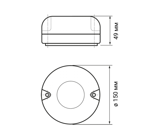 Светильник светодиодный пылевлагозащищенный для ЖКХ ДПБ PBH - PC4-RA 12W 4000K CL IP65  5009349  Jazzway