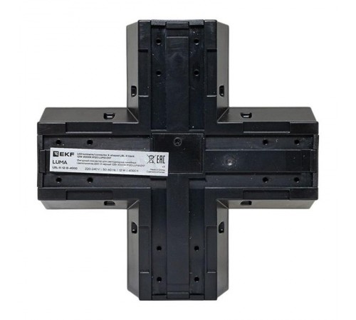 Коннектор фигурный для светодиодных линейных светильников ДБО-X черный 12Вт 6500К IP20 LUMA  LBL-X-12-B-6500  EKF