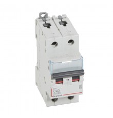 Выключатель автоматический двухполюсный DX3 10000 40А C 16кА  409206  Legrand