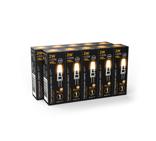 Лампа светодиодная LED 2Вт G4 12В 2700К  207707102  Gauss
