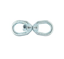 Вертлюг петля-петля оцинк. 8мм (1 шт) - ярлык ( 0,165 кг)  112753  Tech-KREP