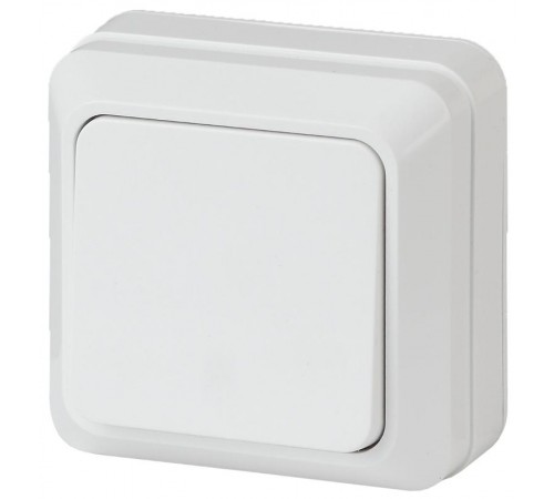 2-101-01 Intro Выключатель, 10А-250В, IP20, ОУ, Quadro, белый  Б0027631  Intro