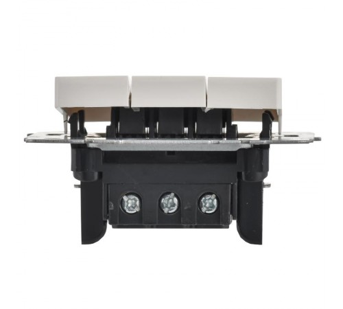 BRITE Выключатель 3-клавишный 10А ВС10-3-0-БрБ белый  BR-V30-0-10-K01-PRO  IEK