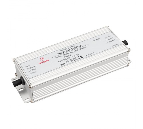 Блок питания ARPV-LG48150-PFC-A (48V, 3.15A, 150W) (Arlight, IP67 Металл, 5 лет)  030034  Arlight