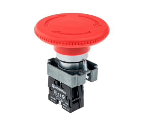 Кнопка грибовидная возврат поворотом, 1NC, красный, O60 мм, мет. MTB2-BSZ1264  58184  ОВЕН