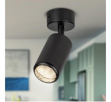 Светильник настенно-потолочный спот  OL55 BK MR16 GU10 IP20 черный   Б0061886  ЭРА