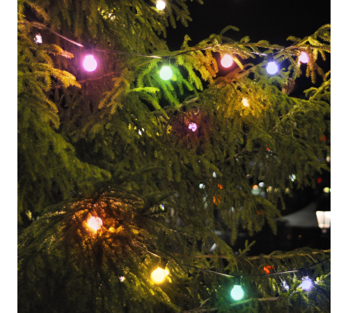 Гирлянда садовая на солнечной батарее 30 LED Шары мультицвет Solar  GS031  Gauss