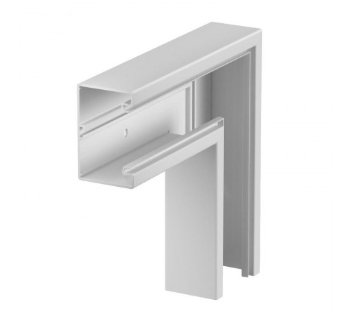 Плоский угол кабельного канала Rapid 80 70x110 мм (ПВХ,светло-серый) (GK-F70110LGR)  6274322  OBO Bettermann