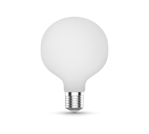 Лампа светодиодная Filament G95 10W 1100lm 4100К Е27 milky LED 1/20  189202210  Gauss
