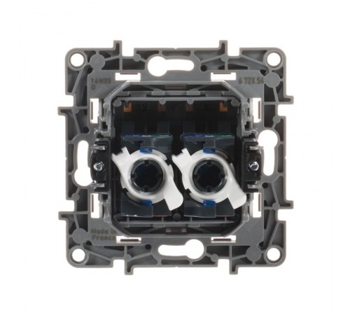 Etika Белый Розетка компьютерная. RJ45 двойная 6 кат. UTP  672254  Legrand