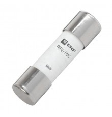 Плавкая вставка цилиндрическая ПВЦ (10х38) 0,5А  pvc-10x38-0,5  EKF