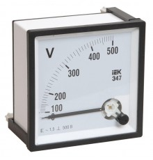 Вольтметр Э47 500В кл. точн. 1,5 72х72мм  IPV10-6-0500-E  IEK