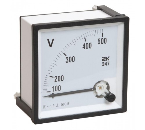 Вольтметр Э47 500В кл. точн. 1,5 72х72мм  IPV10-6-0500-E  IEK