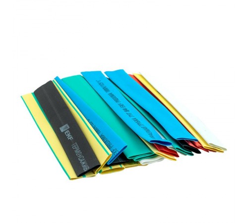 Термоусаживаемая трубка ТУТ нг 8/4 набор:7 цветов по 3шт. 100мм. EKF PROxima  tut-n-8  EKF