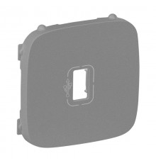 Valena ALLURE Алюминий Накладка розетки USB 3.0с подключенным разъемом  754757  Legrand